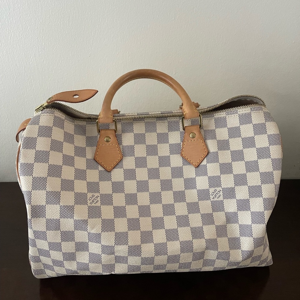 SOLD!!!Louis Vuitton Speedy 35 Damier Azur 2008 (great condition)